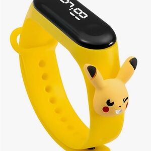 New Yellow Pikachu Kids Digital Watch